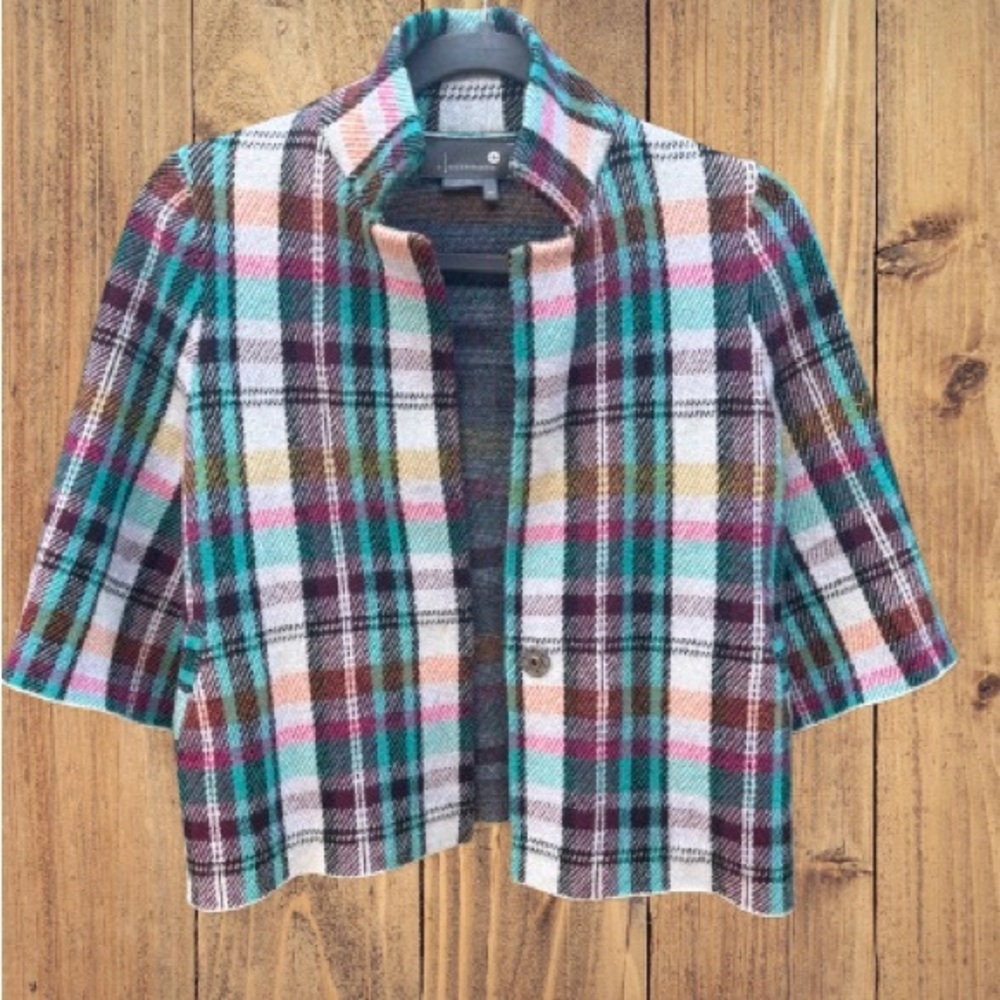 Anthropologie Plaid‎ Women's Jacket by Pendleton - Multicolor size xsp